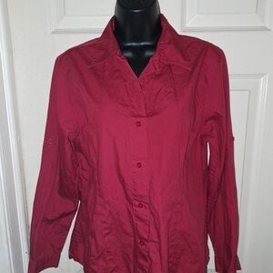 Talbots Button Down Blouse size medium